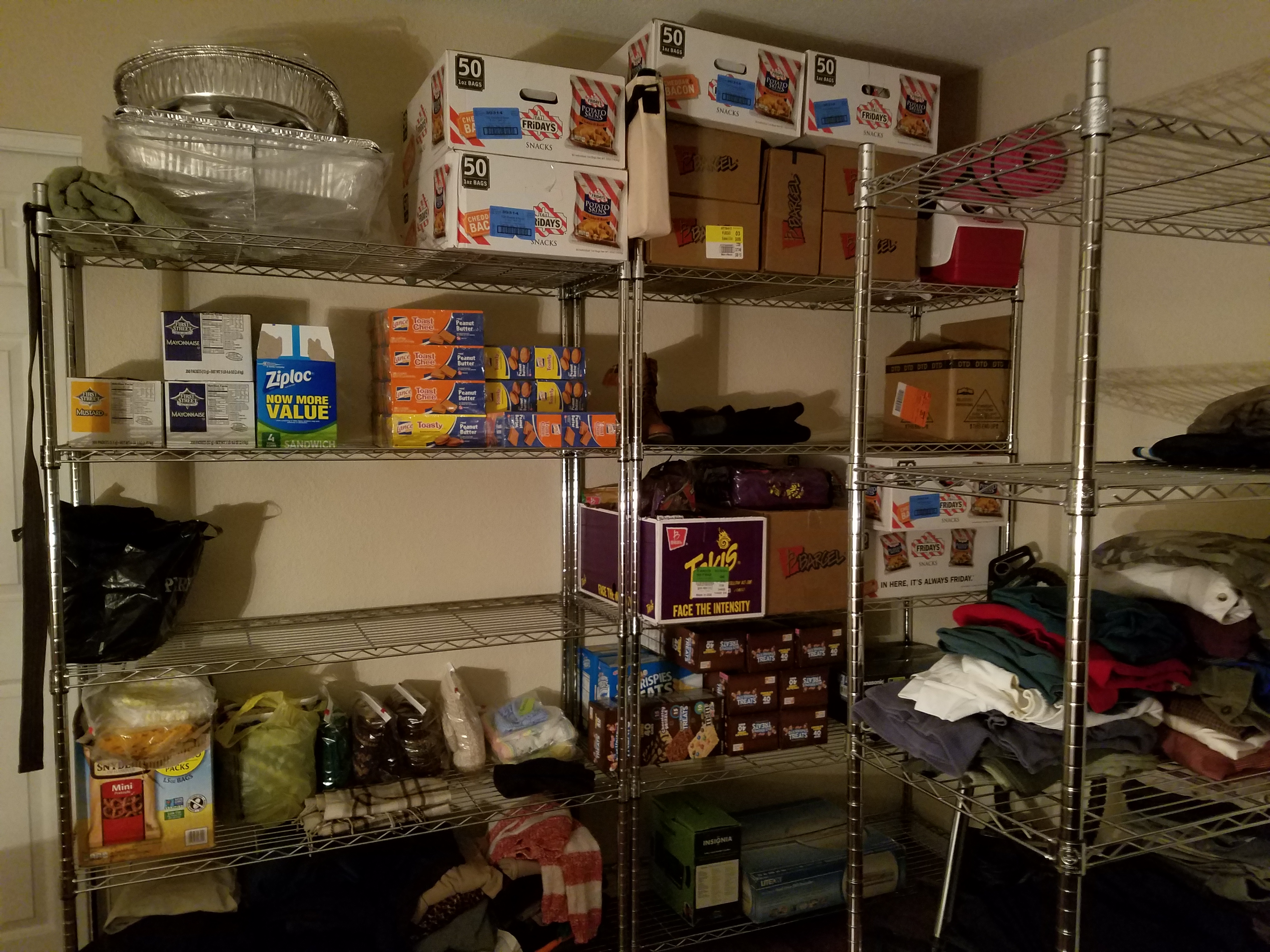 Food storage for the Homeless Meals