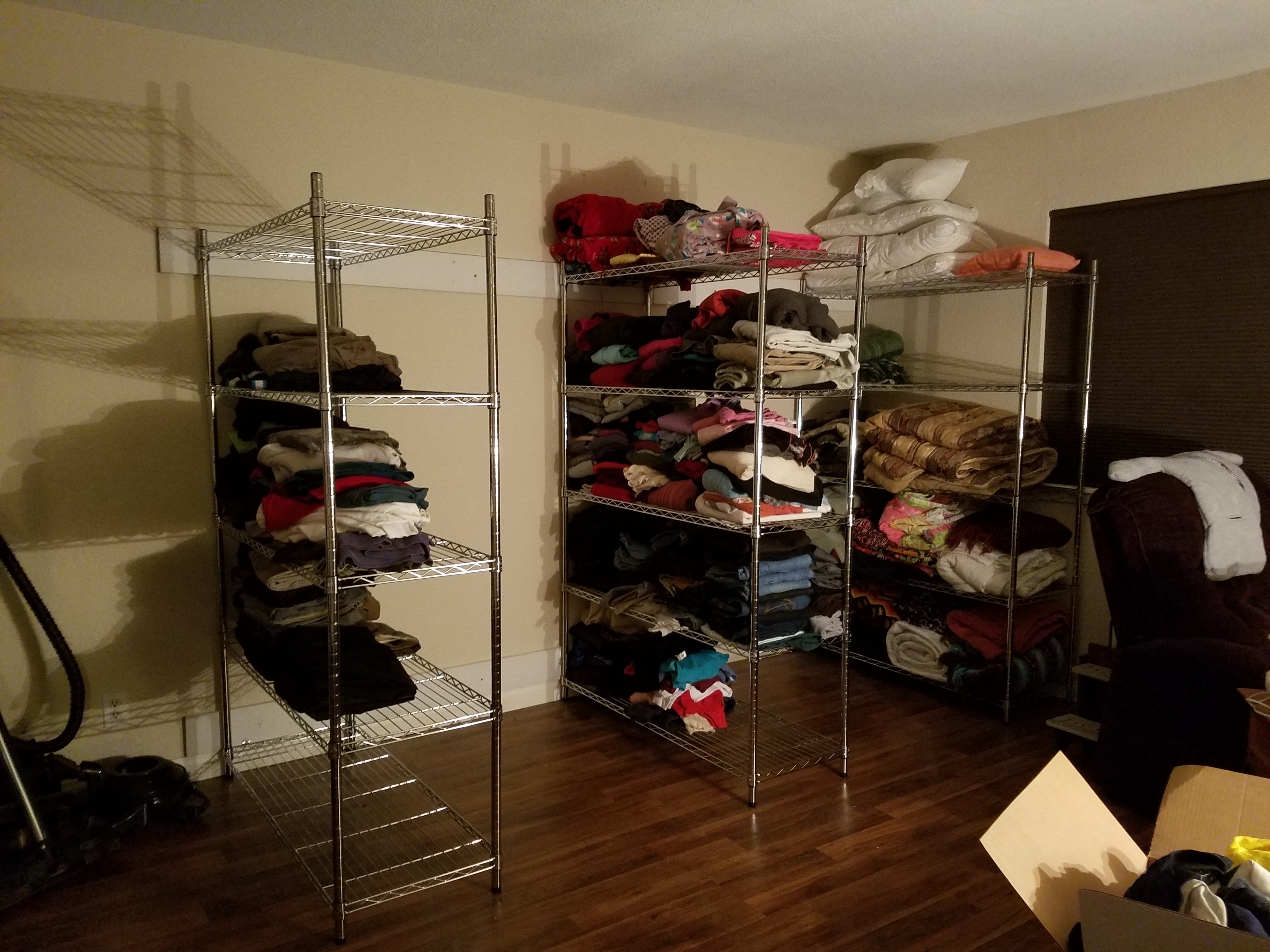 Winter Clothes and Blanket Donation Storage